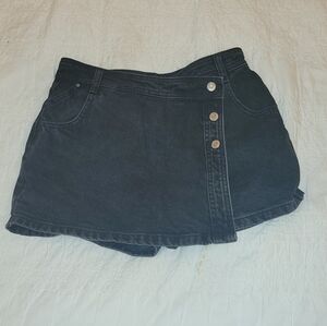 Zara Black Denim Skort